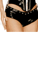 Vinyl Low Rise Hot Pants