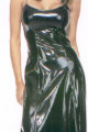 Vinyl Ball Gown with Lace Up Back