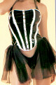 Vinyl Halter Ballerina Corset with Thong