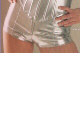 Vinyl Zipper Front Shorts
