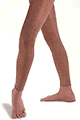 Capezio Ultra Shimmery Footless Tights