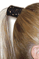 Black Glitter Hair Coverz