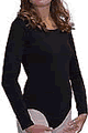 Black Long Sleeve Leotard