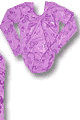 Liquid Lavender Long Sleeve Leotard with Scrunchie