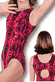 Hot Stuff Scoop Back Leotard with Scrunchie