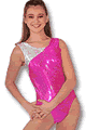 Lime Ice Tank Leotard with Scrunchie