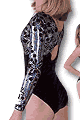 Flower Hologram Long Sleeves with Scrunchie