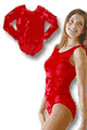 Red Velvet Long Sleeves with Scrunchie