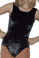 Black Velvet Tank Leotard with Scrunchie