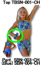 Blue Hawaii Hair Scrunchie