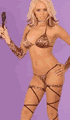 Leopard Thong Bra and Gartini