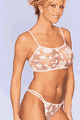 White Bouquet Bralette with Thong