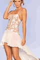 White Bouquet Gown with G-String