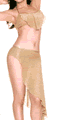 Softly Ruffled Camisole and Skirt Set