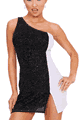 Classic Asymmetrical Spaarkling Short Gown