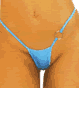 Lycra Metal Ring Thong
