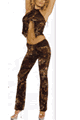 Stretch Velvet Salsa top and Slender Pants