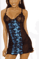 Irresistible Bamboo Foil Dress with Thong