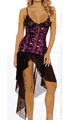 Irresistible Bamboo Foil Gown with Thong