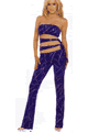 Vivid Splash Slinky Strapless Catsuit