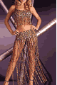 Wild Instincts Cami and Long Skirt with G-string