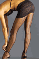 Rhinestones Up Back Seam Pantyhose