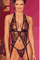 Tulip Lace Backless Bustier with G-string