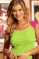 Sassi Stretch Mesh Cap Sleeve T-Shirt