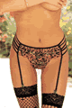 Floral Embroidery Garterbelt