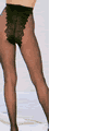 Crotchless French Cut Nylon Spandex Pantyhouse
