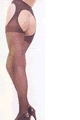 Suspender Style Sheer Stretch Nylon Pantyhouse