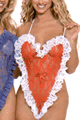 Lace Heart Teddy Bare