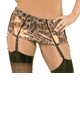 Bronzed Animal Print Garter Skirt