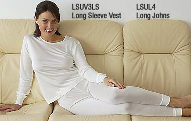 Silk Jersey Long Sleeve Vest