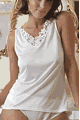 Silk Jersey Lacy Vest