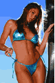 LEM5607 Metallics String Top Bra and Thong
