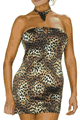 LDB45686 Curvy Lycra Halter Dress