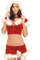 LFPFPH66 Santa Mistress 2pc Velvet Outfit