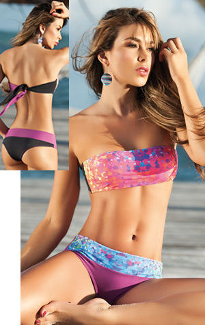 Lady Cat Express 新着水着通販 LEP6710 Bandeau Top Bikini