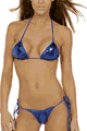 LRBTIESETLQ Lame Tie Bikini Set