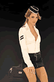 LEMV9626 3pc Airline Stewardess Costume