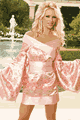 LEM9679 Geisha Girl Satin Tapestry Dress and Sash