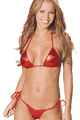 LRB2652 Lame Bikini Set