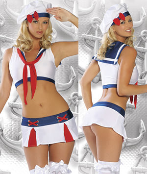 LJVCOS5SAILOR Pinup Sailor 4pc Set