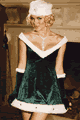 LEM8433 Velvet Mini Dress 3pc Set