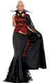 LLA83259 Vampire Queen Costume 4pc Set