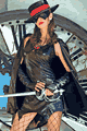 LML70106 Sexy Zorro Dress with Attached Cape