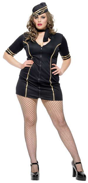 LLA83410X 3pc Miss Layover Costume