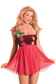 LSFC76 Bling Bling Sequins Babydoll with G-String