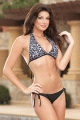 輸入水着 LDG5786 White Hot Leopard Halter Swimwear Bikini Set